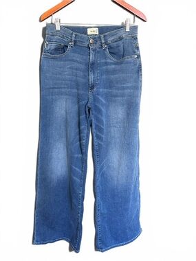 DL1961 Hepburn Wide Leg High Rise Jeans Wash Mohonk 32" Inseam